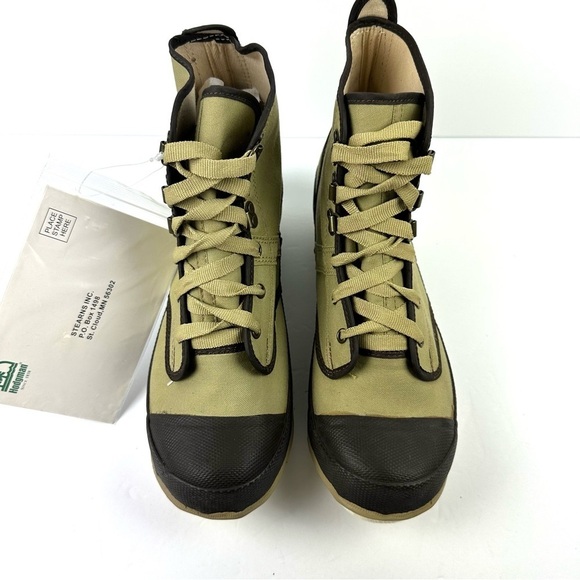 Hodgman Lakestream Boots 10 Mens Lace up Canvas Fishing Bootie Brand New - Picture 3 of 9